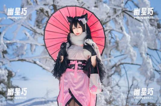 Neko薇薇的“巫女”套图，真有几分颠倒众生的感觉…