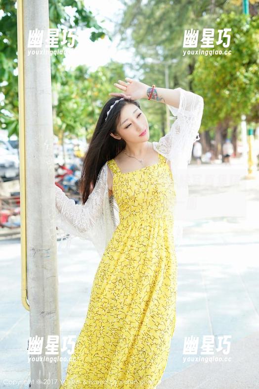 尤蜜荟 - 严利娅Yuliya的学妹写真集精选，看这女神的俏皮一面